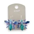 Blue Insect Earrings by Ikita