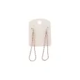 Boucles d'oreilles pendantes perles roses fines