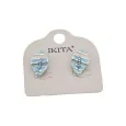 Ikita Blue Leaves Earrings