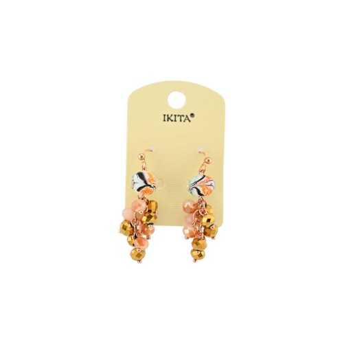 Golden cluster earrings by Ikita