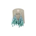 Boucles d'oreilles Cascade perles fines Turquoise Ikita