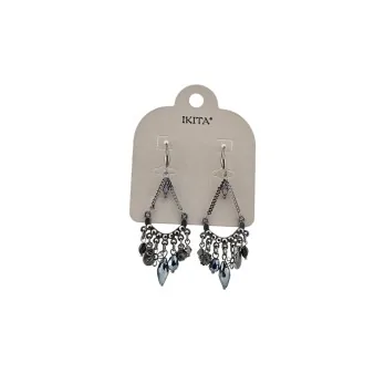 Gray Ikita dangling earrings