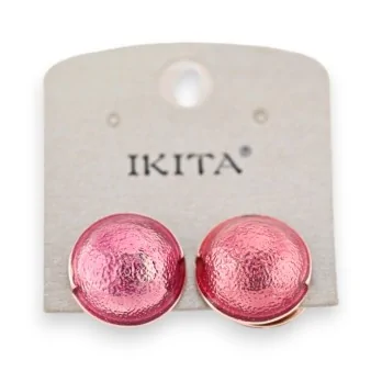 Original pink pearl earrings by Ikita