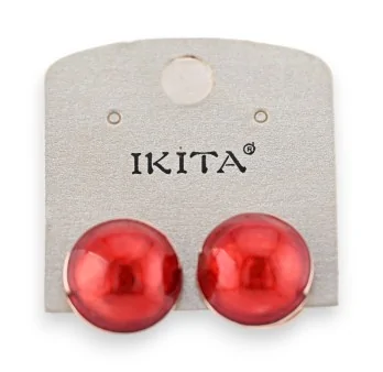 Pendientes originales con perlas rojas de Ikita