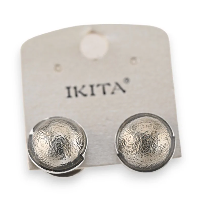 Original earrings with grey pearls by Ikita