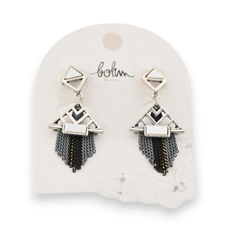 Silver bohemian earrings by Bohm