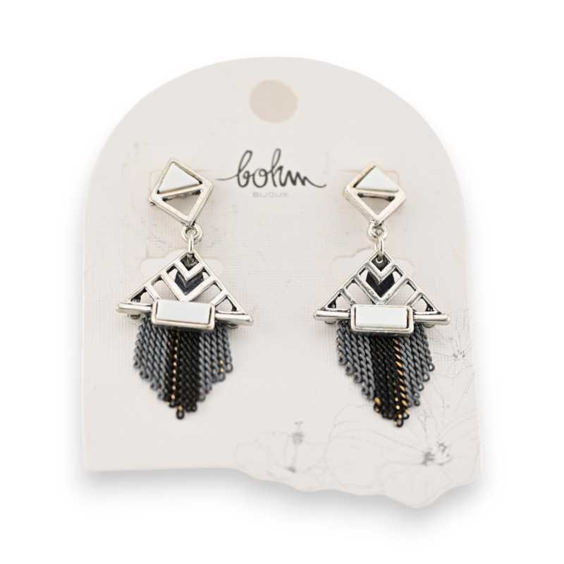 Silver bohemian earrings from Bohm