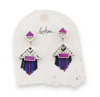 Bohm violet dangling earrings