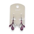 Ikita Violet Flower Earrings