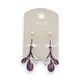 Ikita Purple Flower Earrings