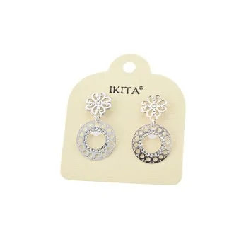 Ikita silver flower earrings