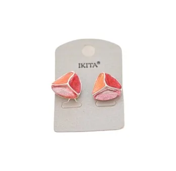 Tricolor earrings by Ikita