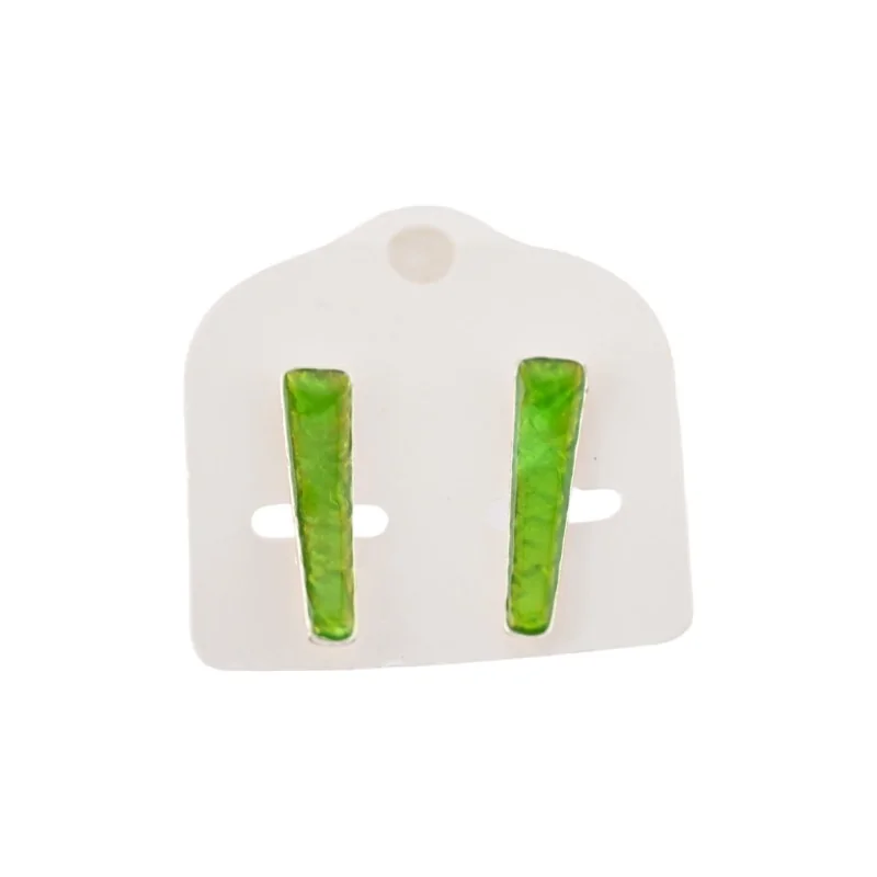 Boucles d'oreilles Ikita vert anis