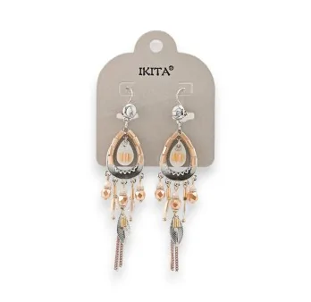 Boucles d'oreilles bohème chic pendante de chez Ikita