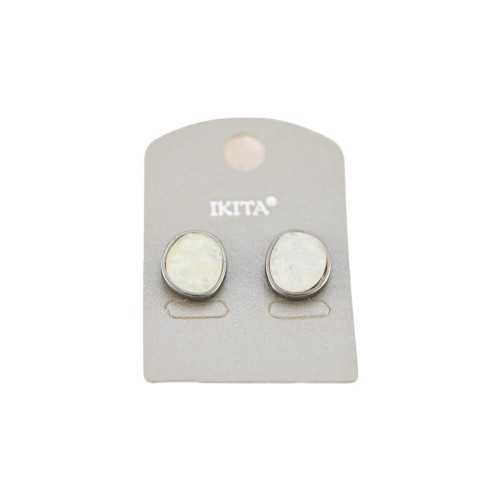 "Ikita's Imitation Mother of Pearl Relief Earrings"
