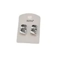 IKITA earrings in aged silver-plated metal