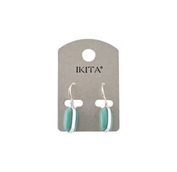 Ikita\'s turquoise oval earrings