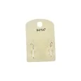 Transparent cube earrings by Ikita