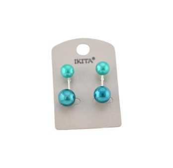 Boucles d'oreilles perles turquoise de chez Ikita