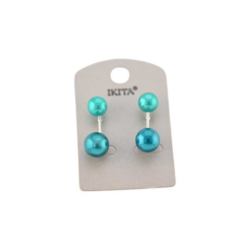 Turquoise pearl earrings from Ikita