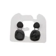 Black designer earrings by Ikita