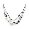 Collier fantaisie multi rangs noir et blanc de chez Ikita