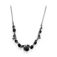 Dark Grey Metal Fashion Necklace by Ikita