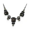 Ikita black baroque necklace with antique effect