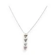 Geometric Diamond Necklace in Mother-of-Pearl and Silver from Ikita