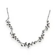 Gray and Black Leaves Necklace from Ikita