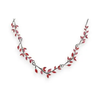 Red Leaves Necklace by Ikita