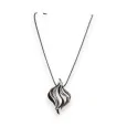 Ikita fashion necklace with grey and black design pendant