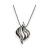 Ikita fashion necklace with grey and black design pendant