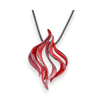 Collana Fantasia Medaglione design Rosso di Ikita