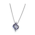 Collana Fantasia Medaglione Design blu e viola di Ikita