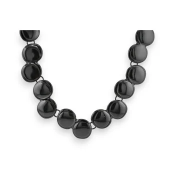 Black Circles Ikita Fancy Necklace