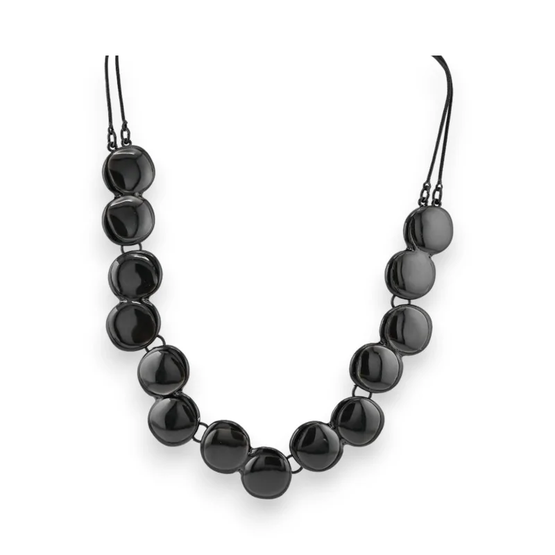 Black Circles Fantasy Necklace by Ikita