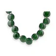 Ikita Fashion Necklace with Bottle Green Circles