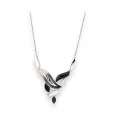 Black and White Designer Locket Necklace by Belle Miss