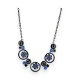 Blue Medallion Necklace by Ikita