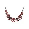 Ikita costume necklace with red medallions