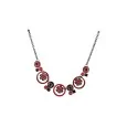 Ikita costume necklace with red medallions