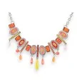 Collier fantaisie Ikita Orange Sunset