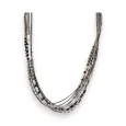 Multi-strand necklace by Ikita in grey and black