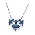 Bohemian Chic Necklace by Ikita in Blue Shades