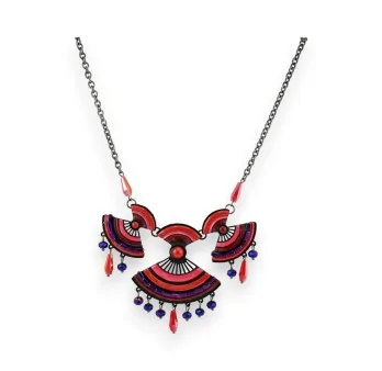 Bohemian chic red Ikita fashion necklace