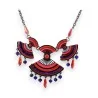 Bohemian chic fashion necklace Ikita red