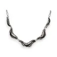 Grey and black wave costume necklace by Ikita