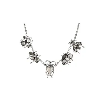 Modisches Silber-Insekten-Collier Belle Miss