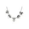 Collier fantaisie argenté insectes Belle Miss